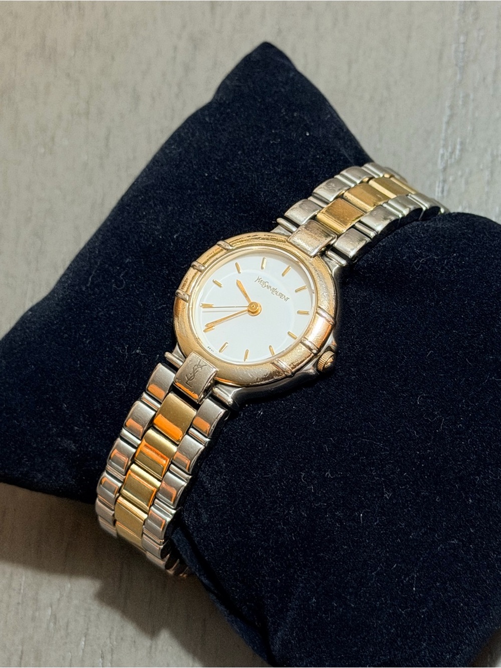 Yves Saint Laurent Two-Tone Vintage Quartz Watch ✨